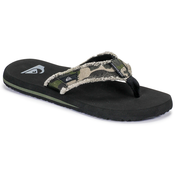 Quiksilver moške japonke Monkey Abyss M Sndl Xgck Green Brown Black 13, črno zelene, 46