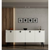 HANAH HOME Komoda Ay Tasi Kaya White