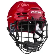 Hokejska čelada CCM Tacks 720 Combo Red Senior M