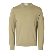 SELECTED HOMME Pulover SLHTRAY  kaki