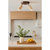 Opviq Luster Nur B, IP20, 2 x GU10 Max, 10W, Braon