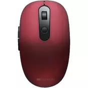 CANYON MW-9 2 in 1 Wireless optical mouse with 6 buttons, DPI 800100012001500, 2 mode(BT 2.4GHz), Battery AA*1pcs, Red, silent switch for rightleft keys, 65.4*112.25*32.3mm, 0.092kg ( CNS-CMSW09R )