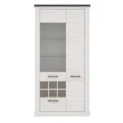 Premium Living Vitrina Montreal, Bela, Barva Pinije