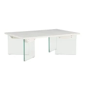 Klubska mizica Dallas 4755 Bela, 42x80x120cm, MDF plošča, Kotna
