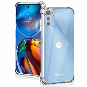 Techsuit Shockproof Clear Silicone prozorna torbica, odporna na udarce, za Motorola Moto E32 / Moto E32s / Moto G22