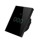 SmartHome Pametni prekidac za svetlo, WiFi, 3 tastera, Crni