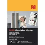 KODAK foto papir za tkanine, 10x15 cm, ljuštiv i ponovno pozicionirajući, 20 listova KO-9891059
