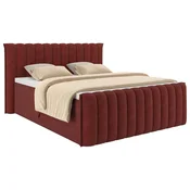 Premium Living Postelja Boxspring Lina, Rdeča, 180x200