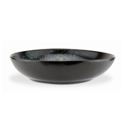 LE COQ Skleda Phobos 28xH6,5cm/okrogla/črno-modra/stoneware