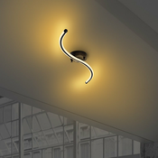Črna LED stropna svetilka 10x67 cm Yilan – Opviq lights