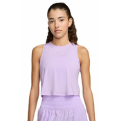 Ženska majica bez rukava Nike One Classic Dri-Fit Cropped Tank Top - lilac bloom/black