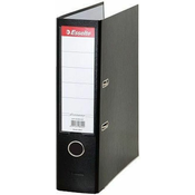 Registrator Esselte Eco - A4, 7.5 cm, ??, metalni rub, zamjenjiva naljepnica, crni