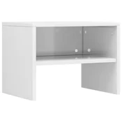 Nocni ormaric sjajni bijeli 40x30x30 cm od konstruiranog drva