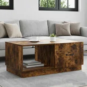 Kava Stol Dimljeni hrast 90 x 50 x 37 cm Konstruirano drvo