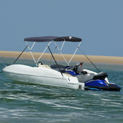vidaXL Bimini tenda s 3 loki in stranicami 183x(170-182)x137 cm