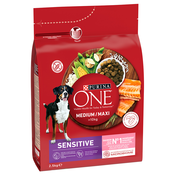 PURINA ONE Medium/Maxi Sensitive losos - 2,5 kg