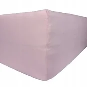 shumee Jersey Delux nastavljiva rjuha - pudrasto roza 140x200 z elastiko polirani izdelek