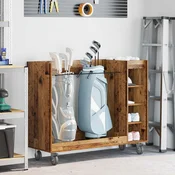 vidaXL Golf ormar s kotačem Jednobojno Staro drvo 65 x 45 x 98 cm