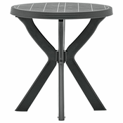 Bistro stol antracit O 70 cm plasticni