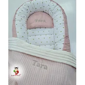 Bubamara037 Pokrivac za bebe Tackice, Roze