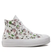 Modne superge Converse Chuck Taylor All Star Lift Platform Pink Lemonade A07561C Bela