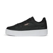 PUMA Carina Street Sneakers Women, Shoes, Black/Black/Rose Gold, 41