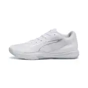 PUMA Accelerate Turbo 4 Handball Shoes Unisex, Shoes, White/Silver/Ash Gray, 41
