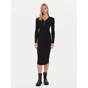 Morgan Pletena obleka 252-RMEXAS Črna Slim Fit