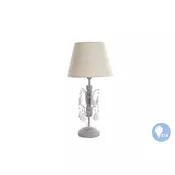 Siva lampa sa visecim ukrasima 20x50 e14, dekorativna rasveta