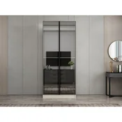 Hanah Home ormar sa reflektujucim staklom Nisa 20656, 90 cm, pešcar
