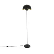 Industrijska stoječa svetilka črna z zlatom 160 cm - Magnax