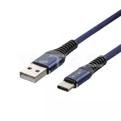 V-TAC USB kabel Type-C 1M plavi gold serija 8633