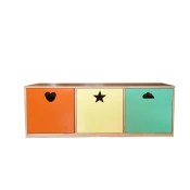 Hanah Home Komoda Toys Cabinet, 130x46x cm, Šarena