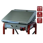Stoni roštilj inox 40 x 40, Fe 5mm ploca sa inox poklopcem i nogama višine 85cm Gurman 40 - Plus