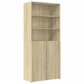 Ormaric za pohranu boja hrasta sonome 80 x 42,5 x 225 cm drveni