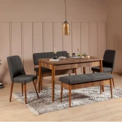 Hanah Home Produzeni set trpezarijskih stolova i stolica (5