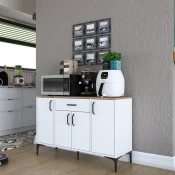 Hanah Home Višenamenska komoda JE136-3095, 120 x78.6 x40 cm, Bela