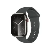 shumee Crong Liquid - pašček za Apple Watch 44/45/46/49 mm (grafitni)
