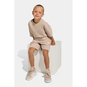 ADIDAS ORIGINALS Komplet Loose Waffle Short T-Shirt svetlo bež