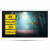 Overmax Platno za projektor sa motorom, 120, 266 x 149 cm - OV-Automatic Screen 120