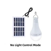 KJB Polnilna viseča LED svetilka s solarnim panelom, 7 W, brez daljinca