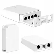 OEM PoE Repetitor – 1x Vhod 3x Izhod, 10/100 Mbps, IP55, 30 W, IEEE802.3af/at, VLAN, Zunanji | 150x98x34 Mm