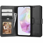 Etui Tech-Protect Wallet iz umetnega usnja za Samsung Galaxy A35 - black
