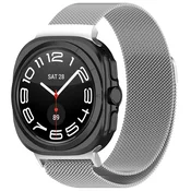 Kovinski pas Techsuit W009 za Samsung Galaxy Watch Ultra 47mm/Galaxy Watch Ultra 2 - srebrn