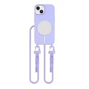 slomart Ovitek Tech-Protect MagNecklace MagSafe za iPhone 15 - sivka