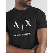 ARMANI EXCHANGE Majica  črna / bela