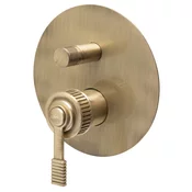 VERSI concealed shower mixer, 2 outlets, bronze - Bronasta - Sapho - VERSI - 72 - Medeninasti - Vzvod - Oblikovanje - Vrtljivo - 155 - 155 - 14