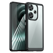 Hibriden ovitek Frame Shield za Xiaomi Poco F6 - črn