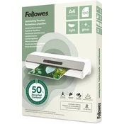 Laminacijska folija za vruce laminiranje, 80 mikrona, A4, sjajna, 100 listova, FELLOWES Light 100142987