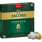 Jacobs Douwe Egberts JACOBS Kronung Crema aluminijaste kavne kapsule za Nespresso 20 kos